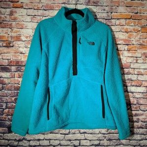 The North Face teal fleece jacket XL